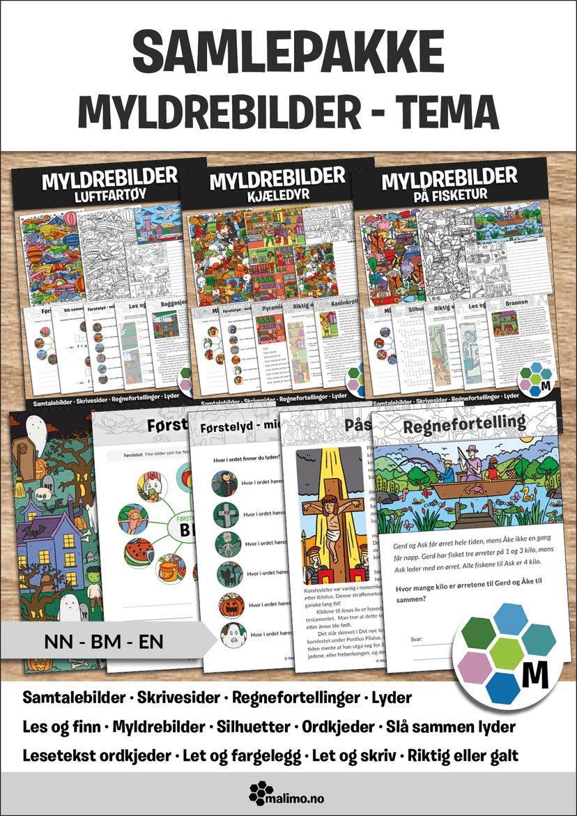 Myldrebilder TEMA Samlepakke 1 Lese Og Skriveoppl ring myldrebilder-tema-samlepakke-1-lese-og-skriveoppl-ring